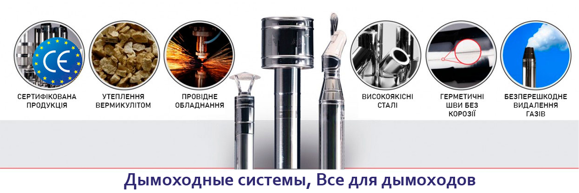 Дымоходные системы, дымоходы