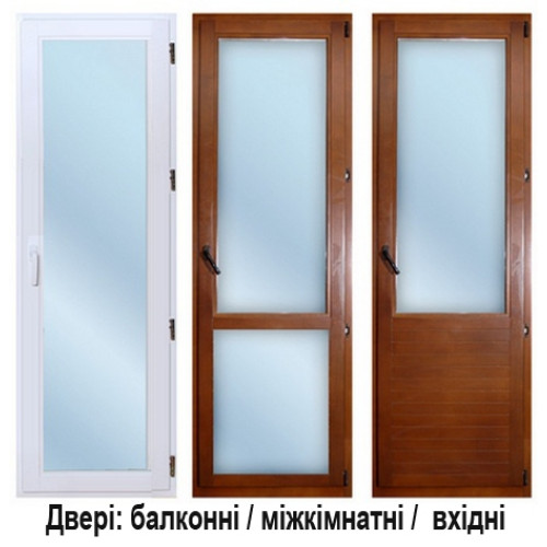 Двері: вхідні / міжкімнатні / балконні
